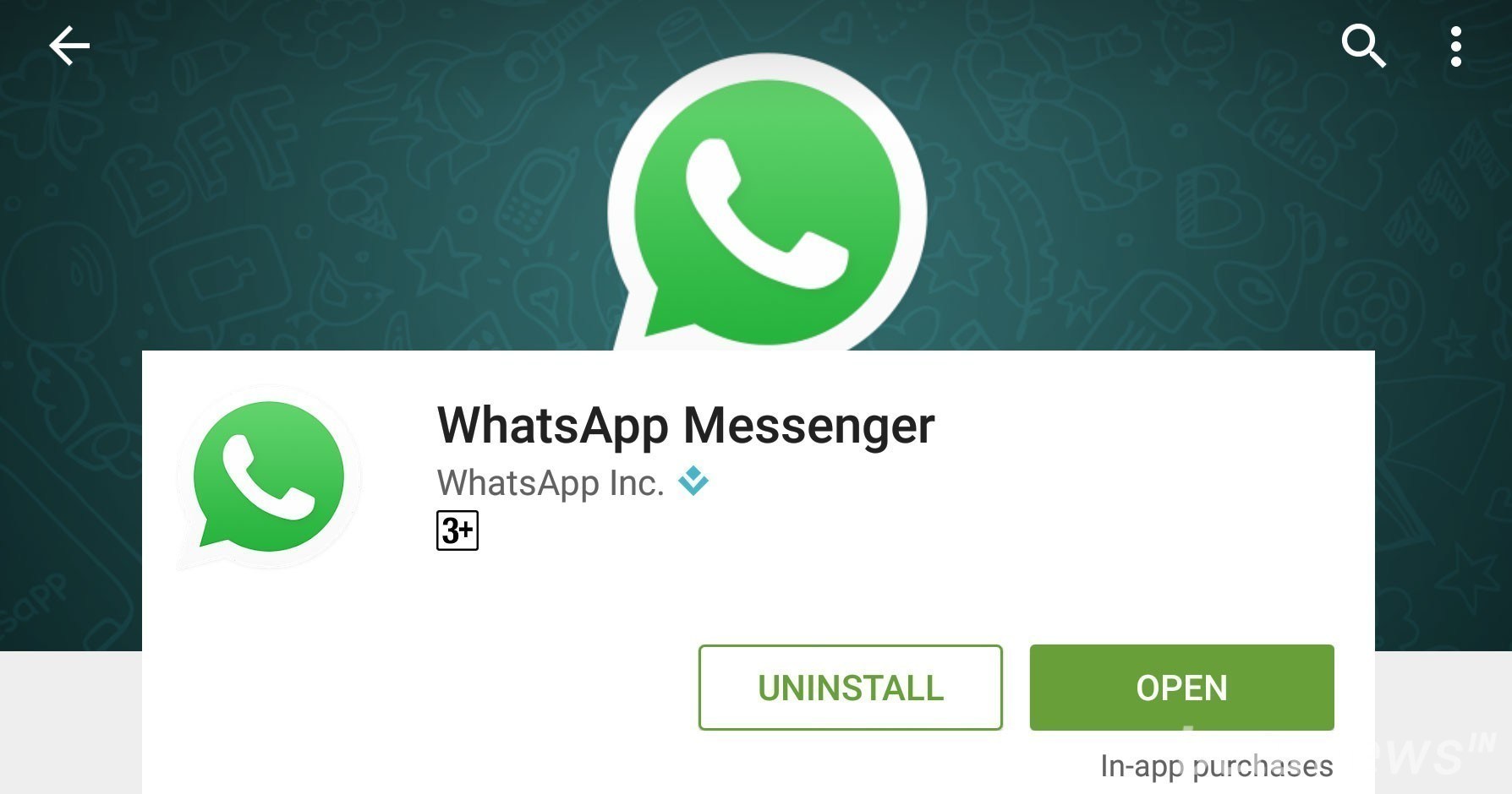 i want install whatsapp